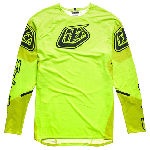 Troy Lee Designs Sprint Ultra Long Sleeve Jersey Sequence - Flo Yellow / L