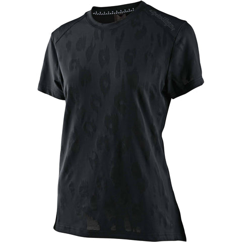 Troy Lee Designs Lilium Women's Short Sleeve Jersey Jacquard - Black / M