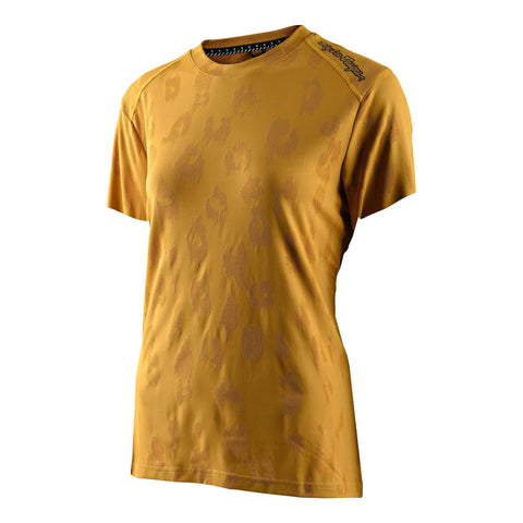 Troy Lee Designs Lilium Women's Short Sleeve Jersey Jacquard - Honey / XL