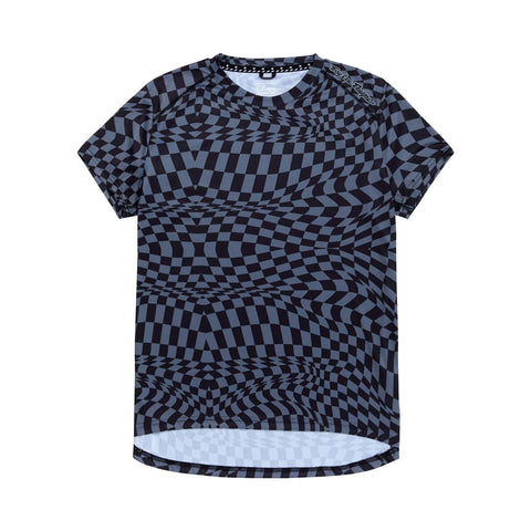 Troy Lee Designs Lilium Women's Short Sleeve Jersey Twisted Checkers - Black / S