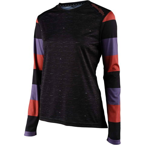 Troy Lee Designs Lilium Long Sleeve Women's Jersey Rugby - Black / L