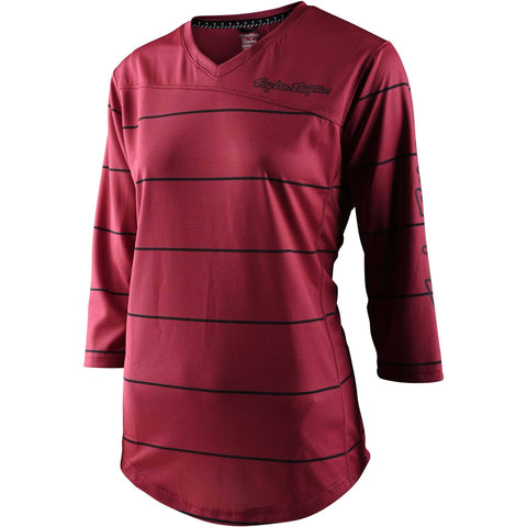 Troy Lee Designs Mischief Women's Jersey Pinstripe - Elderberry / L