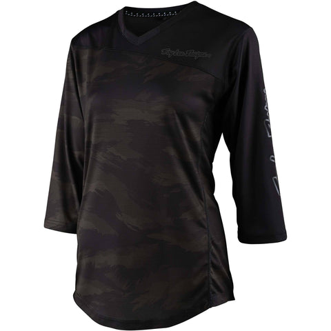 Troy Lee Designs Mischief Women's Jersey Brushed Camo - Army / M