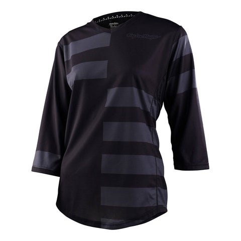 Troy Lee Designs Mischief Women's Jersey Split Stripe - Black / S