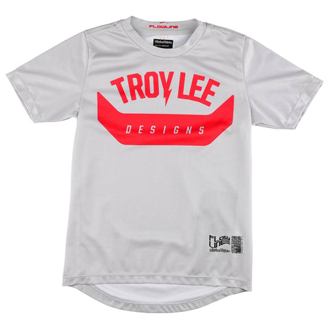 Troy Lee Designs Flowline Youth Short Sleeve Jersey Aircore - Cement / L