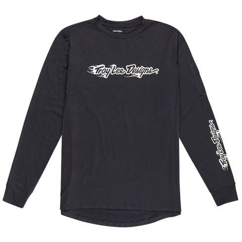 Troy Lee Designs Ruckus Long Sleeve Ride Jersey Burn Out - Carbon / XL