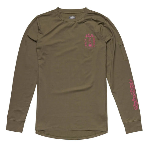 Troy Lee Designs Ruckus Long Sleeve Ride Jersey Fangs - Olive / M