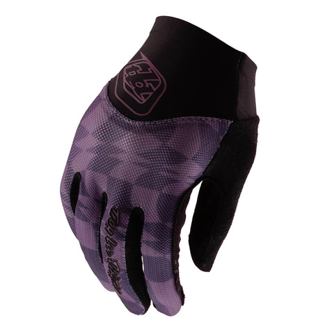 Troy Lee Designs Ace 2.0 Women's Gloves Twisted Checkers - Deep Purple / XL