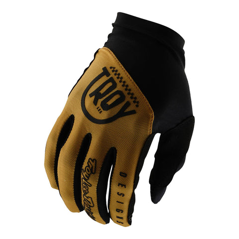 Troy Lee Designs Flowline Gloves Eyez - Gold / XL
