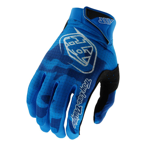 Troy Lee Designs Air Gloves - Graphic Editions Blotted - Bright Blue / 2XL