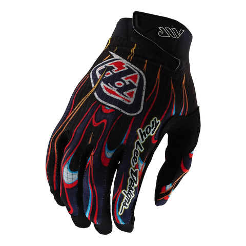 Troy Lee Designs Air Gloves - Graphic Editions Torched - Black/Red / 2XL