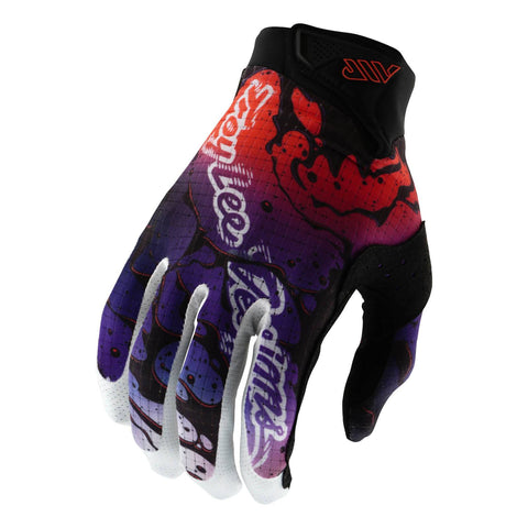 Troy Lee Designs Youth Air Gloves Drip - Black/Purple / S