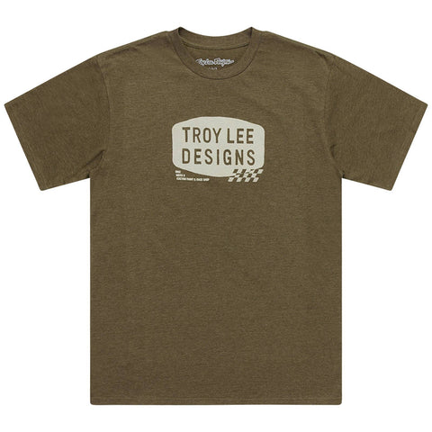 Troy Lee Designs Stamp Short Sleeve T-Shirt Olive Heather / S