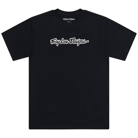 Troy Lee Designs Signature T-Shirt Signature - Black / S