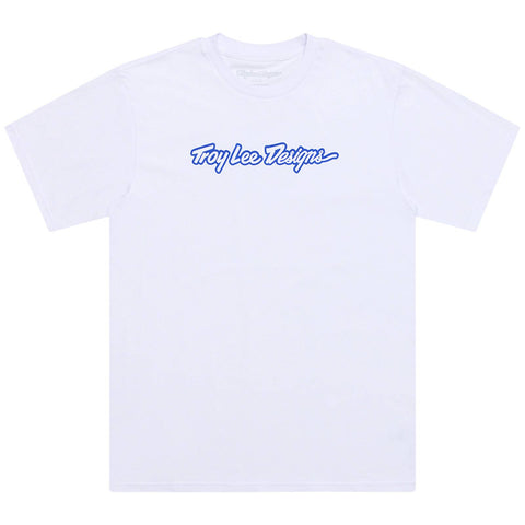 Troy Lee Designs Signature T-Shirt Signature - White / L