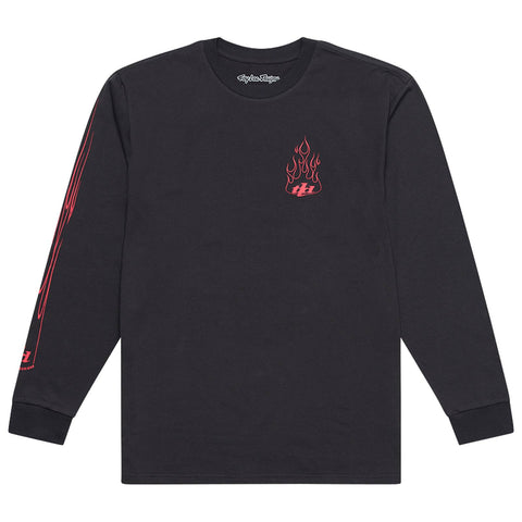 Troy Lee Designs Torched Long Sleeve T-Shirt Carbon / S