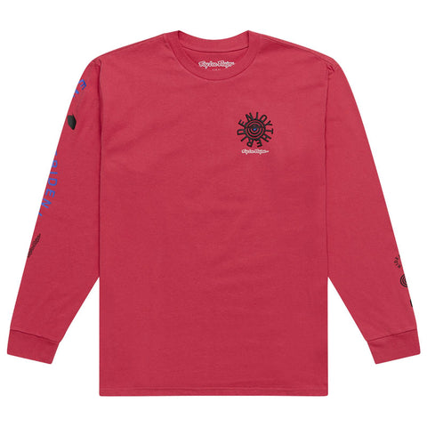 Troy Lee Designs Enjoy Long Sleeve T-Shirt Fuchsia / M