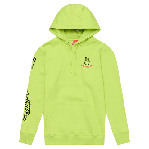 Troy Lee Designs Peace Out Pullover Hoodie Glo Yellow / L