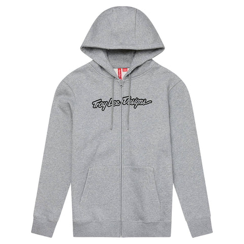 Troy Lee Designs Signature Pullover Hoodie Grey Heather / M