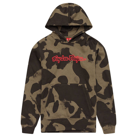 Troy Lee Designs Signature Youth Pullover Olive Camo / L