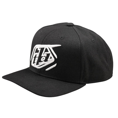 Troy Lee Designs Curved Bill Snapback Cap Badge - Black /