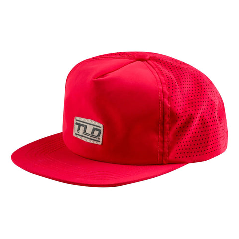 Troy Lee Designs Unstructured Snapback Cap Speed Patch - Poppy Red /
