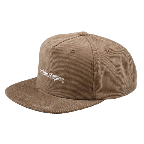 Troy Lee Designs Unstructured Snapback Cap Signature - Gravel Cord /