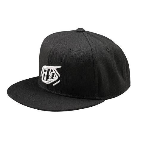 Troy Lee Designs Badge Flat Bill Snapback Cap Black /