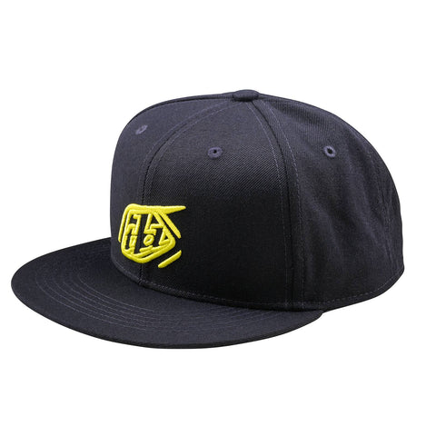 Troy Lee Designs Badge Flat Bill Snapback Cap Navy /