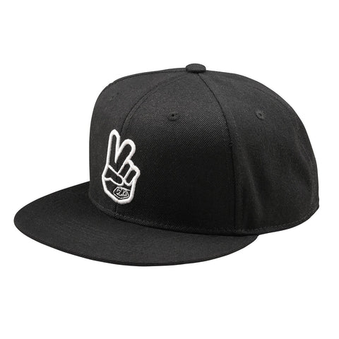Troy Lee Designs Peace Flat Bill Snapback Cap Black /