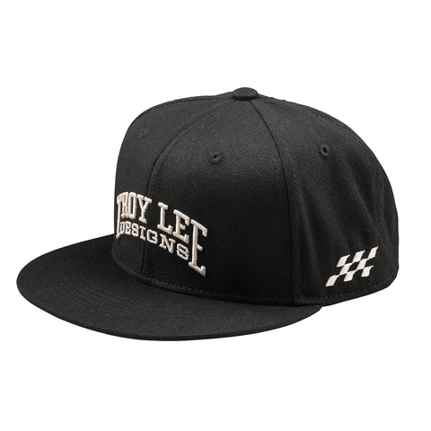 Troy Lee Designs Scholar Flat Bill Snapback Cap Black /