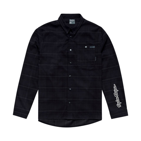 Troy Lee Designs Grind Flannel YD Plaid - Carbon / XL