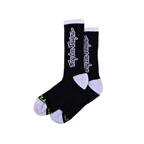 Troy Lee Designs Performance Socks Signature - Black / L/XL