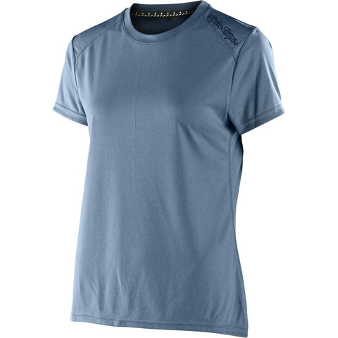Troy Lee Designs Lilium Women's Short Sleeve Jersey Heather Smoke Blue / L