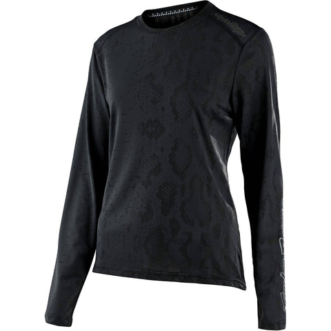 Troy Lee Designs Lilium Long Sleeve Women's Jersey Snake - Black / L