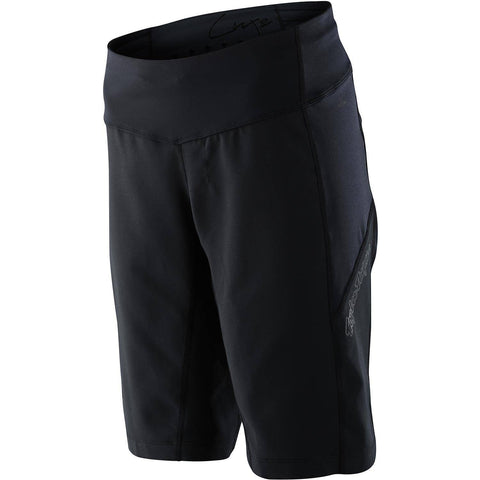 Troy Lee Designs Luxe Women's Shorts - Shell Only Solid - Black / L