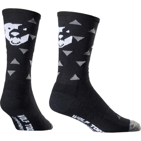 Wolf Tooth Sock Guy Wooligan Socks Black/White / S/M