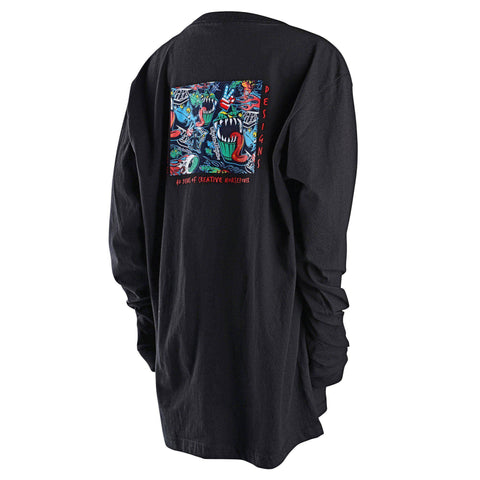 Troy Lee Designs 40th Holiday History Youth Long Sleeve T-Shirt Black / S