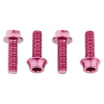 Wolf Tooth Water Bottle Cage Bolts Pink / Set of 4