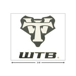 WTB Sticker Vertical Logo / 13,4cm (W) x 18cm (H)