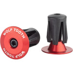 Wolf Tooth Alloy Bar End Plugs Red / One Size