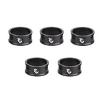 Wolf Tooth Precision Headset Spacers - 5 Pack Black / 15mm