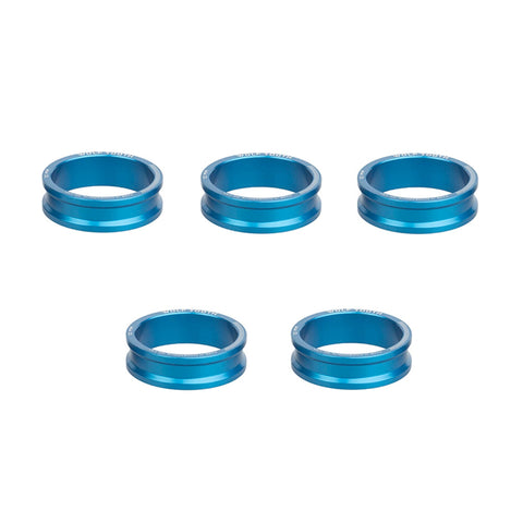 Wolf Tooth Precision Headset Spacers - 5 Pack Blue / 10mm