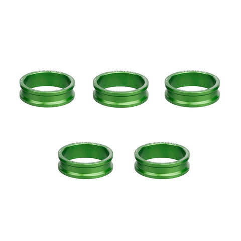 Wolf Tooth Precision Headset Spacers - 5 Pack Green / 10mm