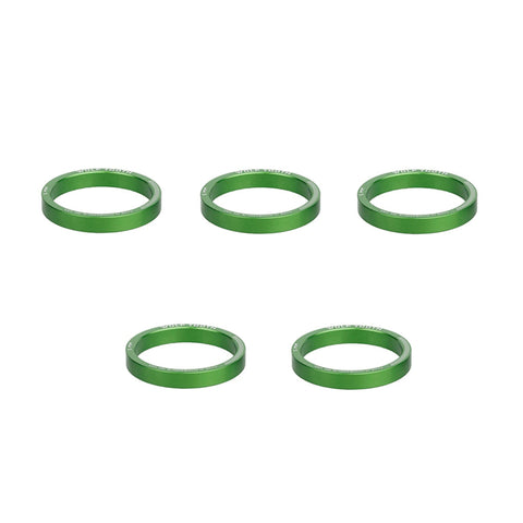 Wolf Tooth Precision Headset Spacers - 5 Pack Green / 5mm