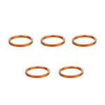 Wolf Tooth Precision Headset Spacers - 5 Pack Orange / 3mm