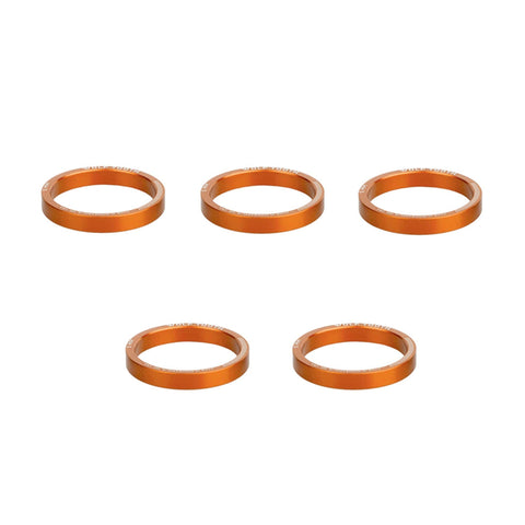 Wolf Tooth Precision Headset Spacers - 5 Pack Orange / 5mm