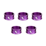 Wolf Tooth Precision Headset Spacers - 5 Pack Purple / 15mm