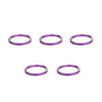 Wolf Tooth Precision Headset Spacers - 5 Pack Purple / 3mm