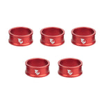 Wolf Tooth Precision Headset Spacers - 5 Pack Red / 15mm